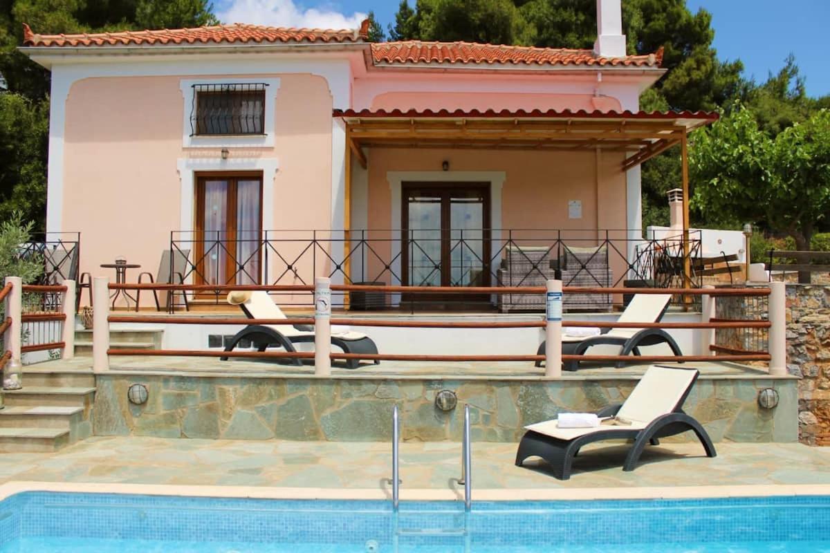 Villa Tenedos Skopelos stad Exteriör bild